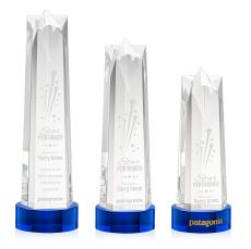 Ellesmere Star on Stanrich Base - Blue - Crystal Star Awards