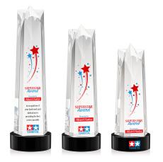 Ellesmere VividPrint Award on Stanrich - Black - Crystal Star Awards
