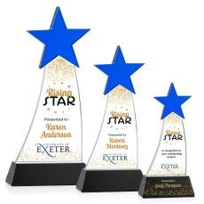 Manolita VividPrint Award - Blue/Black - Crystal Star Awards