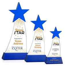 Manolita VividPrint Award -  Blue/Blue - Crystal Star Awards