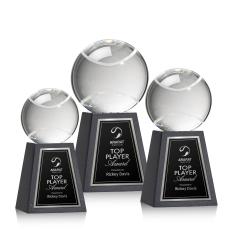 Tennis Ball Award on Tall Marble Base - Coach Awards