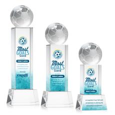 Soccer Ball VividPrint Award on Belcroft - Clear - Full Color Awards