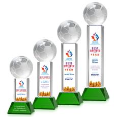 Soccer Ball VividPrint Award on Stowe - Green - Full Color Awards