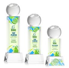 Tennis Ball VividPrint Award on Belcroft - Clear - Crystal Awards