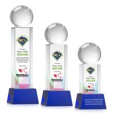 Baseball VividPrint Award on Belcroft - Blue - Crystal Awards