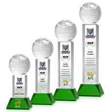 Basketball VividPrint Award on Stowe - Green - Full Color Awards