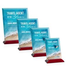 Embassy VividPrint Award - Starfire/Rosewood (Vert) - Rectangle Awards