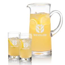 Malden Pitcher & Bastia Hiballs - Glasses Sets