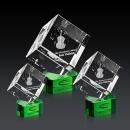 Burrill 3D Award on Paragon Base - Green