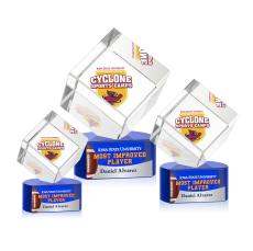 Burrill VividPrint Award on Paragon Base - Blue - Square Awards