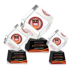 Burrill VividPrint Award on Robson Base - Black - Square Awards