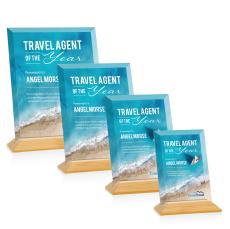 Embassy VividPrint Award - Starfire/Bamboo (Vert) - Rectangle Awards