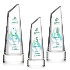 Akron VividPrint Award on Base - Clear - Crystal Awards