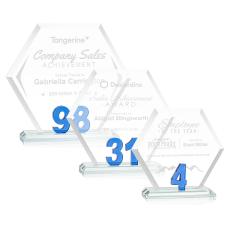 Riviera Milestone Award - Blue - Octagon Awards