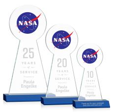 Laidlaw VividPrint/Etch Award - Blue - Circle Awards