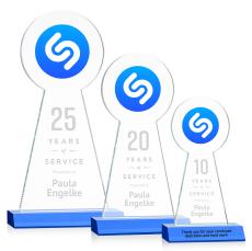 Laidlaw VividPrint/Etch Award - Sky Blue - Glass Awards