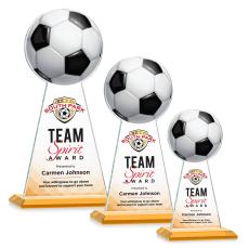 Edenwood Soccer VividPrint Award - Amber - Crystal Awards