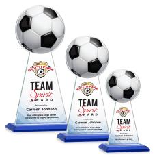 Edenwood Soccer VividPrint Award - Blue - Crystal Awards