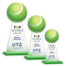 Edenwood Tennis VividPrint Award - Green - Crystal Awards