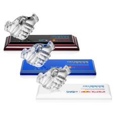 Northam Shaking Hands VividPrint Award - Crystal Awards