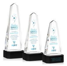 Geneva VividPrint Award on Base - Black - Crystal Awards
