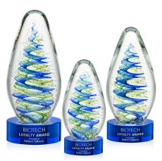 Jezebel Award on Stanrich Base - Blue - Recognition Awards