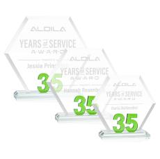 Riviera Anniversary Award No 35 - Green  - Years of Service Awards