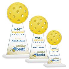 Edenwood Pickleball VividPrint Award - White - Crystal Awards
