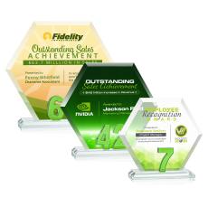 Riviera Milestone VividPrint Award - Green - Milestone Awards