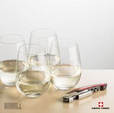 Swiss Force Opener & RIEDEL Stemless Wine - Barware Gift Sets