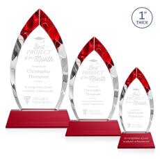 Marinello Award on Base - Red - Recognition Awards