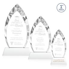 Marinello Award on Base - White - Crystal Awards