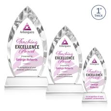 Marinello VividPrint Award on Base - Clear - Crystal Awards