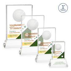 Pennington Golf VividPrint Award on Base - Clear - Golf Awards