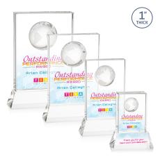 Ambassador VividPrint Award on Base - Clear - Crystal Awards
