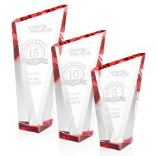 Plymouth Award - Red - Crystal Awards