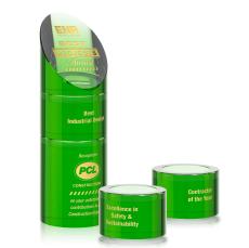 Atlantis Stacker Award - Green - Perpetual Trophies