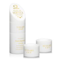 Atlantis Stacker Award - White - Perpetual Trophies