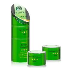 Atlantis Stacker VividPrint Award -  Green - Perpetual Trophies