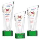 Plymouth VividPrint&trade; Award on Paragon Base - Green