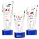 Plymouth VividPrint&trade; Award on Paragon Base - Blue