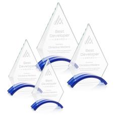 Fremont Award - Blue - Colored Glass Awards