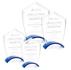 Pullman Award - Blue - Colored Glass Awards