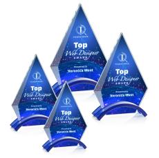 Fremont VividPrint Award - Blue - Colored Crystal Awards