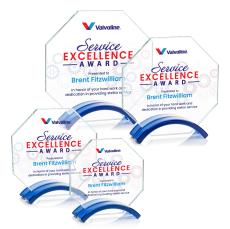 Lacota VividPrint Award - Blue - Colored Glass Awards