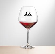 Santiago Burgundy Wine - Imprinted - Wine Glasses