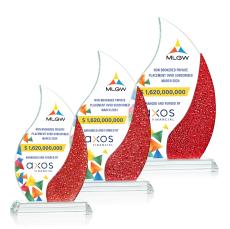 Oakley VividPrint Award - Red - Crystal Awards
