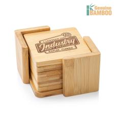 Burke Bamboo Coasters Set - Square - Corporate Gifts
