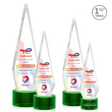 Springfield VividPrint Award on Marvel Base - Green - Crystal Awards