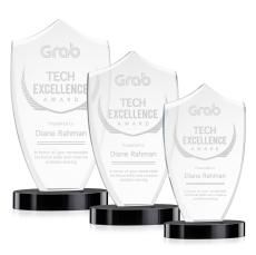 Skylark Shield Award - Black - Crystal Awards